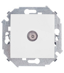 Изображение товара Розетка телевизионная Simon 15 встраиваемая белая (1591475-030)