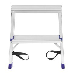 Стремянка Ремоколор 2 ступени алюминиевая двухсторонняя