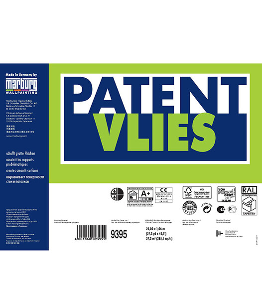 Малярный флизелин Marburg Patent Vlies 9395 (1,06х25 м) плотность 120 г ...