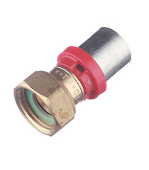 Соединитель прямой Tiemme с накидной гайкой и плоской прокладкой 16(пресс) х 1/2 ВР(г) - фото 3