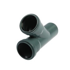 Тройник Флекстрон d50 мм 45° пластиковый для внутренней канализации