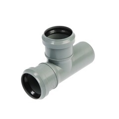 Тройник Флекстрон d50 мм 90° пластиковый для внутренней канализации