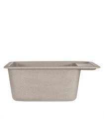 Мойка для кухни Granula Standard 50х42х19 см врезная кварц бежевая - фото 4