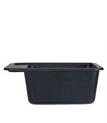 Мойка для кухни Granula Standard 50х42х19 см врезная кварц черная - фото 4