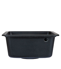 Мойка для кухни Granula Standard 50х42х19 см врезная кварц черная - фото 3