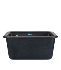 Мойка для кухни Granula Standard 50х42х19 см врезная кварц черная - фото 9