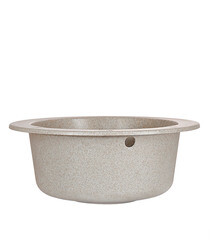 Мойка для кухни Granula Standart d48х19 см врезная кварц бежевая - фото 3