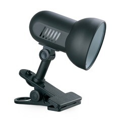 Лампа настольная Camelion H-035 С02 черная на прищепке металл 60Вт 220В