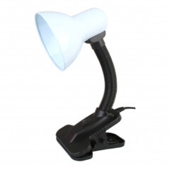 Лампа настольная Ultraflash UF-320P C01 белый с прищепкой 230 В 60 Вт E27 12370