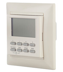 Терморегулятор программируемый для теплого пола Spyheat NLC-527H бежевый - фото 4