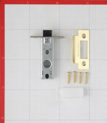 Защелка межкомнатная Palladium 100 SB матовая латунь - фото 3