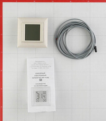 Терморегулятор электронный сенсорный для теплого пола Spyheat SDF-419В бежевый - фото 2