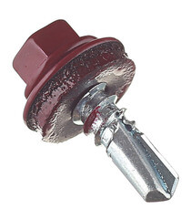 Саморезы кровельные с буром 19х5,5 мм металл-металл красное вино RAL 3005 Daxmer (250 шт.) - фото 1