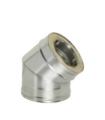 Изображение товара Отвод Дымок 45° х d115х200 мм с изоляцией AISI 439