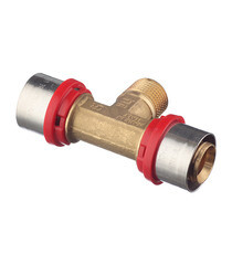 Тройник Tiemme 26(пресс) х 1/2 НР(ш) х 26(пресс) - фото 2