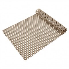 Коврик-дорожка на противоскользящей основе VORTEX Шашки ПВХ 4,5мм 0,9x10м бежевый 24072