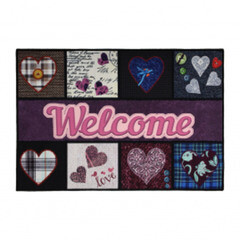 Коврик влаговпитывающий Velur 40х60см Welcome 24237