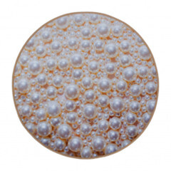 Коврик влаговпитывающий VORTEX Velur SPA Жемчуг D 60см, круглый 24300