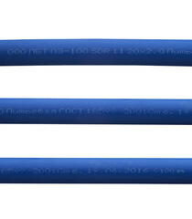 Труба ПНД ПЭ-100 для систем водоснабжения d20 SDR11 синяя премиум (100 м) - фото 2