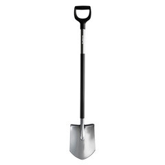 Лопата штыковая Plantic Terra Pro (11002-01) стальная остроугольная садовая с металлическим черенком 950 мм