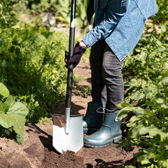 Лопата штыковая Plantic Terra Pro стальная остроугольная садовая с металлическим черенком 950 мм (11002-01) - фото 3