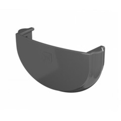 Заглушка желоба Технониколь Оптима пластиковая d120 мм серый RAL 7024