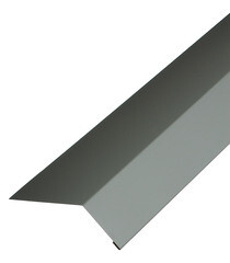 Планка карнизная для гибкой черепицы Grand Line 100х60-65 мм 2 м серая RAL 7005 - фото 1