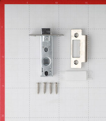 Защелка межкомнатная Palladium 100 PN перламутровый никель - фото 2