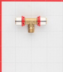 Тройник Tiemme 26(пресс) х 1/2 НР(ш) х 26(пресс) - фото 4