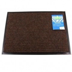 Коврик влаговпитывающий Vortex ребристый коричневый 120х150см (22102)