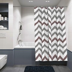 Штора для ванны Fora Лиминойс 1800х1800 мм полиэстер разноцветная (FOR-OL10) - фото 2