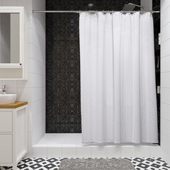 Штора для ванны Fora Wave 2000х1800 мм полиэстер белая (FOR-WAV200) - фото 3