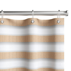 Штора для ванны Fora Spiral 1800х1800 мм полиэстер белая/бежевая (FOR-SPL201) - фото 2