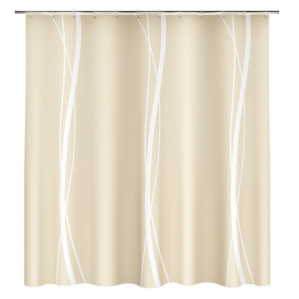 Штора для ванны Fora Line 1800х1800 мм полиэстер бежевый (FOR-LN202)