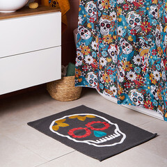 Коврик для ванной разноцветный 60х80 см Moroshka Los Muertos (A66-20) - фото 5