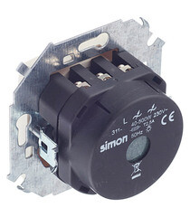 Диммер Simon 15 встраиваемый слоновая кость поворотно-нажимной (1591311-031) - фото 5