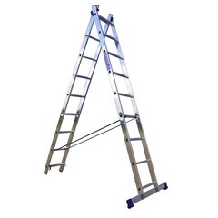 Лестница Ремоколор двухсекционная алюминиевая 11 ступеней