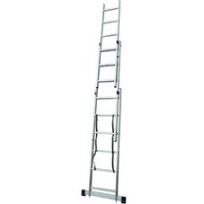 Лестница Ремоколор трехсекционная алюминиевая 12 ступеней