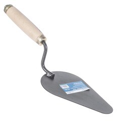 Кельма печника "Овал", окрашенная сталь, деревянная усиленная рукоятка, 175х105мм, (шт.)