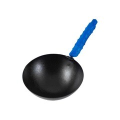 Ковш стальной, порошк. покраска, круглое дно, с крюком, пластиковая ручка, 160мм, (шт.)