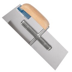 Гладилка прямая нержавеющая сталь рукоятка из бука 270х125 мм