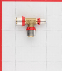 Тройник Tiemme 26(пресс) х 26(пресс) х 16(пресс) - фото 3