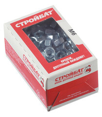 Гайка шестигранная оцинкованная М6 DIN 934 (200 шт.) - фото 3