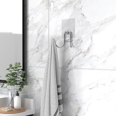 Крючок для ванной Kleber Lite двойной самоклеящийся металл хром (KLE-LT053/8474) - фото 5