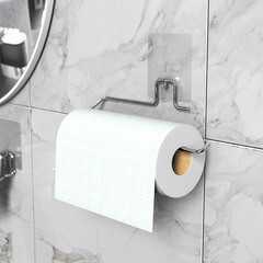 Держатель для бумажных полотенец Kleber Lite 255 мм на силиконе металл хром (KLE-LT011/8508) - фото 6