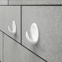 Крючок для ванной Kleber Strong одинарный самоклеящийся пластик белый (5 шт.) (KLE-SG005/9677) - фото 5