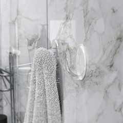 Крючок для ванной Kleber Strong одинарный самоклеящийся пластик прозрачный (3 шт.) (KLE-SG007/9691) - фото 2