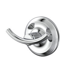 Крючок для ванной Fora Drop двойной на шуруп металл хром (FOR-DP053/6758) - фото 1