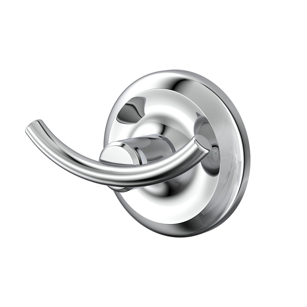 Изображение товара Крючок для ванной Fora Drop двойной на шуруп металл хром (FOR-DP053/6758)