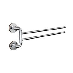 Полотенцедержатель Fora Lord 440 мм двойной поворотный на шуруп нержавеющая сталь хром (FOR-LORD022CR/2705) - фото 4